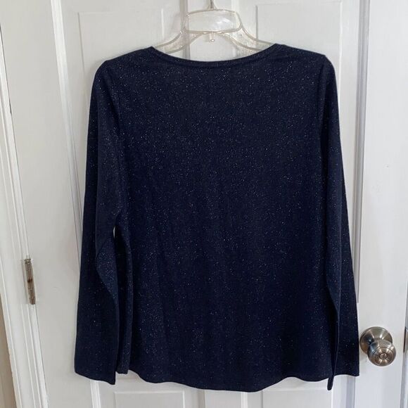 🔥3/$20🔥 Sonoma long sleeve sparkly tee size M - Picture 5 of 7